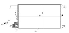 MTR 13054615 — Радиатор кондиционера