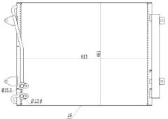 MTR 13054716 — Радиатор кондиционера