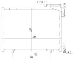 MTR 13054820 — Радиатор кондиционера