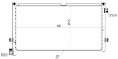 MTR 13054840 — Радиатор кондиционера