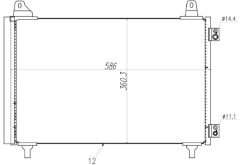 MTR 13054857 — Радиатор кондиционера