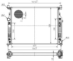 MTR 13054859 — Radiator răcire motor