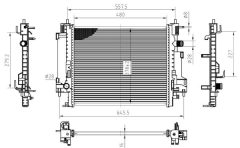 MTR 13054867 — Radiator răcire motor