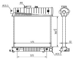MTR 13054890 — Radiator răcire motor