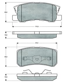 MTR MT520 — Plăcuțe de frână disc