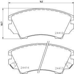 MINTEX MDB2869 — Колодки тормозные дисковые