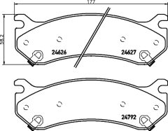 MINTEX MDB2364 — Plăcuțe de frână disc