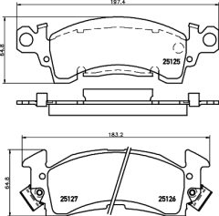 MINTEX MDB1594 — Plăcuțe de frână disc