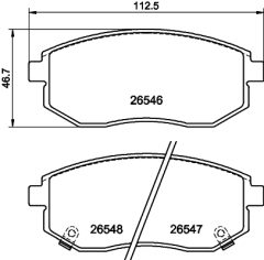 MINTEX MDB4351 — Plăcuțe de frână disc