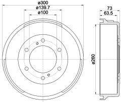 MINTEX MBD068 — Тормозной барабан
