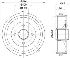 MINTEX MBD386 — Тормозной барабан