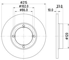 MINTEX MDC713 — Disc de frână
