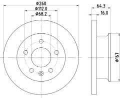MINTEX MDC912 — Disc de frână