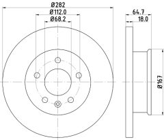 MINTEX MDC917 — Disc de frână