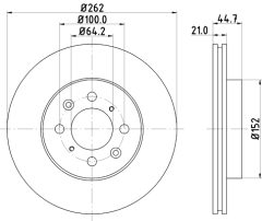 MINTEX MDC1023C — Disc de frână