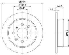 MINTEX MDC846 — Disc de frână