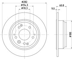 MINTEX MDC999 — Disc de frână