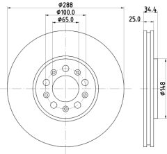 MINTEX MDC979C — Disc de frână