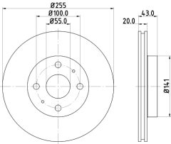 MINTEX MDC1394 — Disc de frână