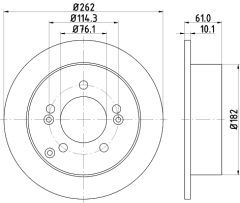 MINTEX MDC2125 — Disc de frână