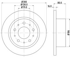 MINTEX MDC2058 — Тормозной диск
