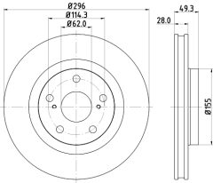 MINTEX MDC1850 — Disc de frână