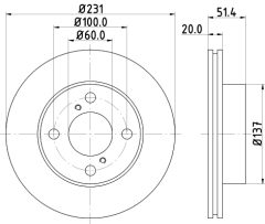 MINTEX MDC2167 — Disc de frână