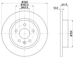 MINTEX MDC2132 — Disc de frână