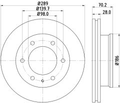 MINTEX MDC2217 — Disc de frână