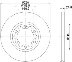 MINTEX MDC2327 — Disc de frână