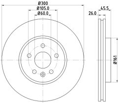 MINTEX MDC2394 — Disc de frână