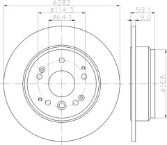 MINTEX MDC2566 — Disc de frână