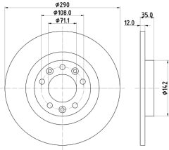 MINTEX MDC2601CMX — Disc de frână
