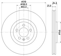 MINTEX MDC2697 — Disc de frână