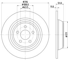 MINTEX MDC82799C — Disc de frână