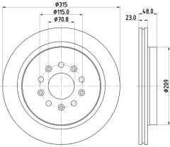 MINTEX MDC83063C — Disc de frână