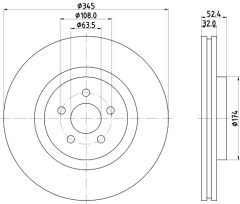 MINTEX MDC83065C — Disc de frână