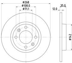 MINTEX MDC2993CMX — Disc de frână