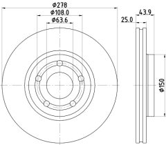 MINTEX MDC3004C — Disc de frână