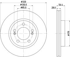 MINTEX MDC3017C — Тормозной диск