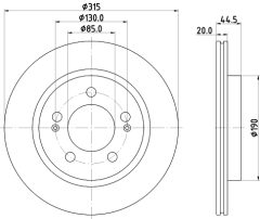 MINTEX MDC3018C — Disc de frână