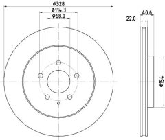 MINTEX MDC3203C — Disc de frână