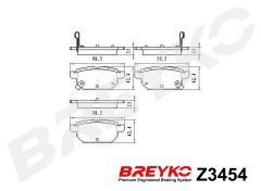 DAVID VASCO Z3454 — Колодки тормозные дисковые