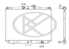KOYORAD PL013432 — Radiator răcire motor