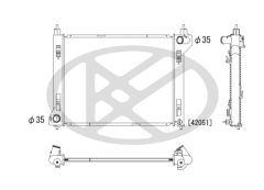 KOYORAD PL022853 — Radiator răcire motor