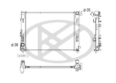 KOYORAD PL023723 — Radiator răcire motor