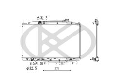 KOYORAD PL082562 — Radiator răcire motor