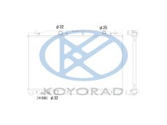 KOYORAD PL083960R — Radiator răcire motor