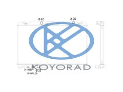 KOYORAD PL083992R — Radiator răcire motor