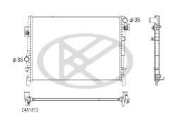 KOYORAD PL332247 — Radiator răcire motor